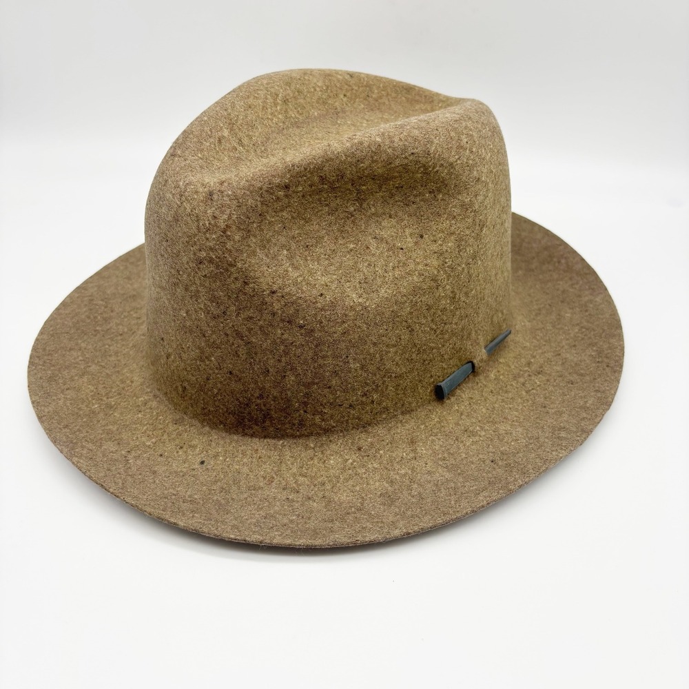 Bailey of Hollywood Atmore LiteFelt Wool Fedora in Medium Brown Mix Size XL